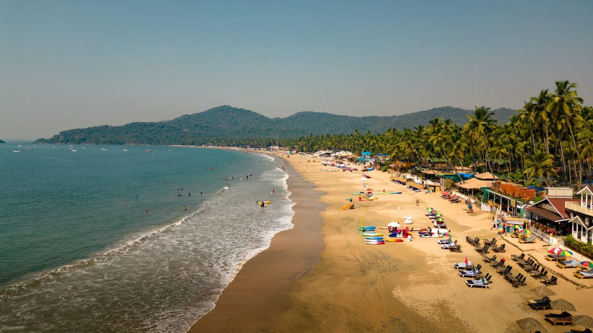 The vibrant shores of Palolem Beach